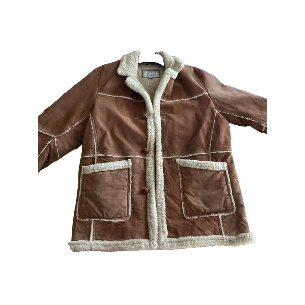 Vintage Wilson’s Leather Shearling Rancher Jacket L Western Suede